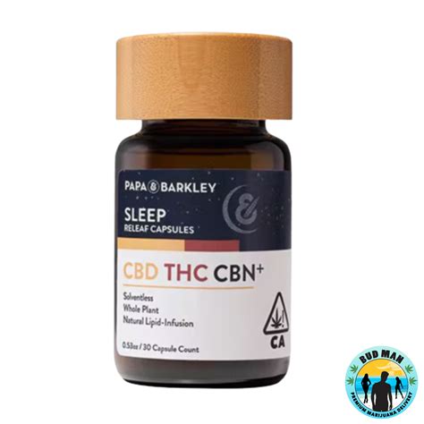 Papa Barkley Sleep Releaf Capsules Mg Cbd Mg Thc Mg Cbn