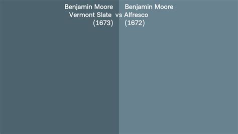 Benjamin Moore Vermont Slate Vs Alfresco Side By Side Comparison