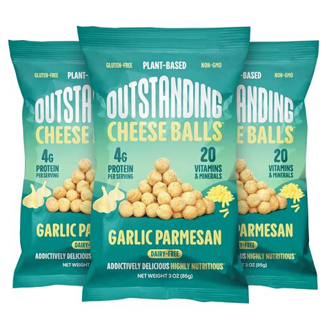 Amazon Outstanding Cheese Balls Garlic Parmesan 3 Oz Pack Of 3