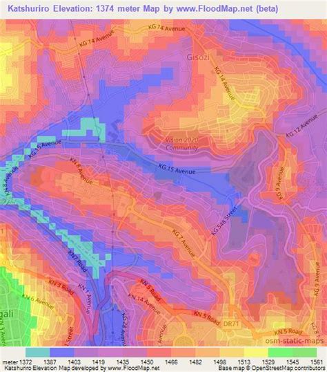 Elevation Of Katshurirorwanda Elevation Map Topography Contour