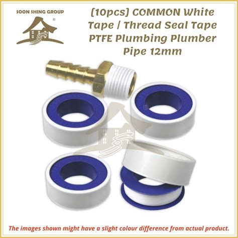 10pcs Common White Tape Thread Seal Tape Ptfe Plumbing Plumber Pipe