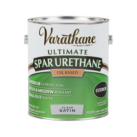 Varathane 242182 Spar Urethane Premium Satin Clear Oil Based 1 Gal Clear