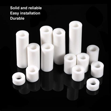 Snapklik.com : 120 Pieces Outlet Screw Spacers White Rubber Round