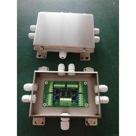 Six In One Out Stainless Steel Analog Junction Box For Weighbridge