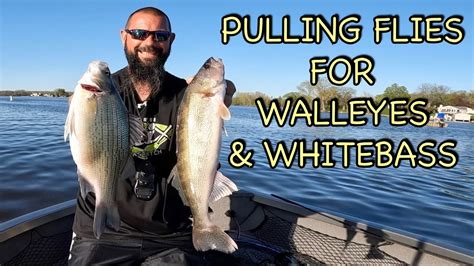 Pulling Flies For Walleyes Whitebass Riverfishing Walleye