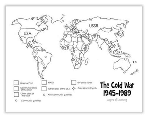 Cold War Map of the World - Layers of Learning