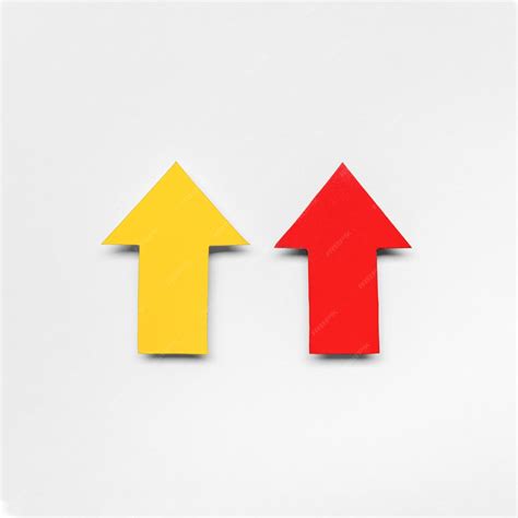 Premium Photo | Red yellow arrow signs High quality and resolution beautiful photo concept