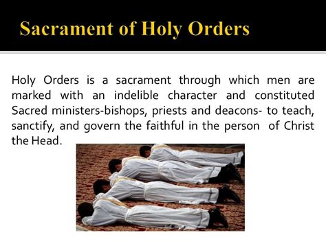 Sacrament of holy orders