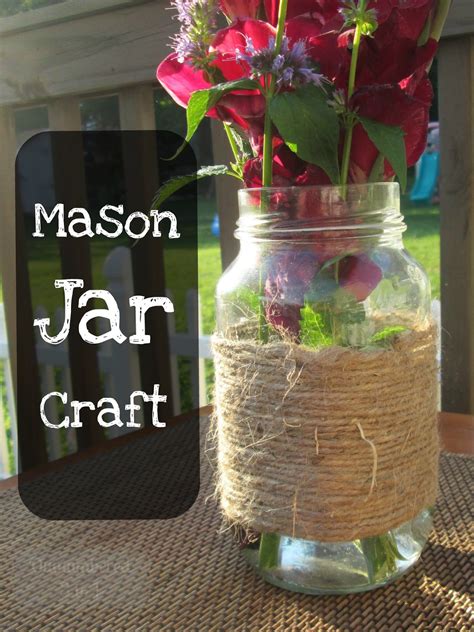 Mason Jar Flower Craft At Alyssa Coode Blog