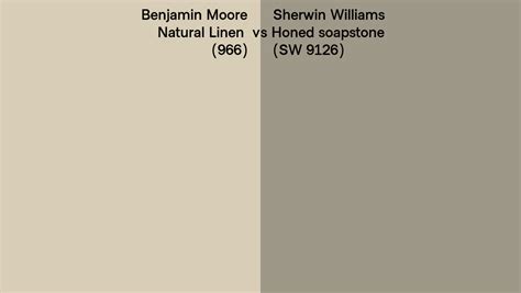 Benjamin Moore Natural Linen Vs Sherwin Williams Honed Soapstone