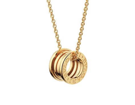 B Zero Necklace Yellow Gold With Small Round Pendant Bulgari