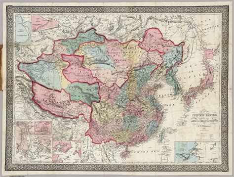 Map Of The Chinese Empire Compiled from Native & Foreign Authorities ...