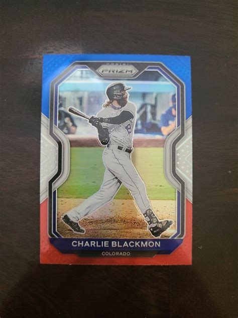 2021 Prizm Charlie Blackmon 150 Tier 2 Red White Blue Prizm SP