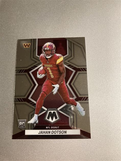 Mosaic Jahan Dotson Nfl Debut Base Rc Washington Commanders