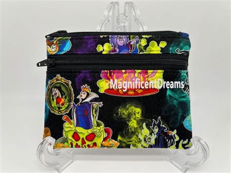 Disney Villains Zipper Pouch Evil Queen Maleficent Ursula Etsy