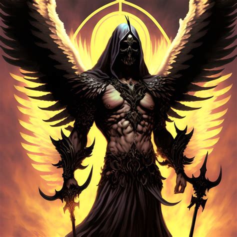 Archangel Azrael - Angel of Death and Judgment, Generative AI Il ...