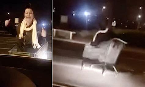 Asda Car And Trolley Prank Goes Very Wrong Daily Mail Online