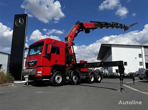 MAN TGX 41 540 8x4 BB Kran Fassi F1300XP JIB Winde Truck Tractor For