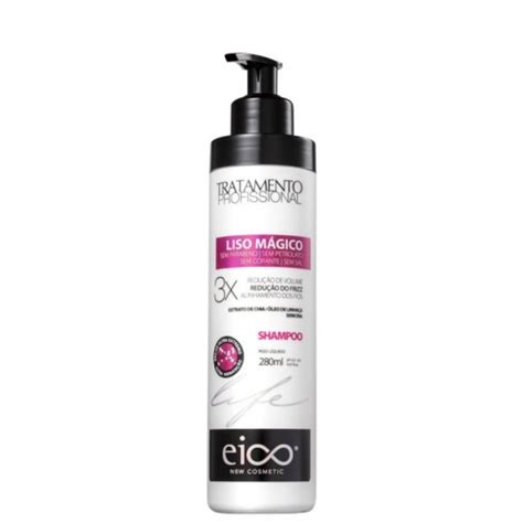 SHAMPOO LISO MÁGICO EICO 280ML DrogaDélia