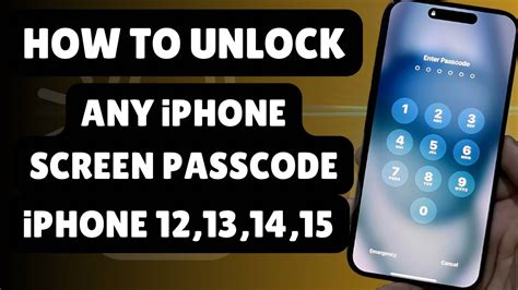 How To Unlock Any Iphone Screen Passcode Iphone Without