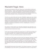 Macbeth-Tragic Hero.docx - Macbeth-Tragic Hero The most recent ...