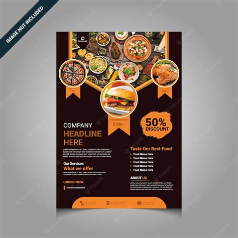 Premium Vector | Food flyer design templates are modern with colorful ...