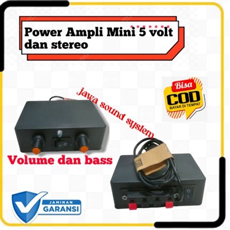 Jual Ampli Mini Volt Volume Dan Bass Stereo Shopee Indonesia