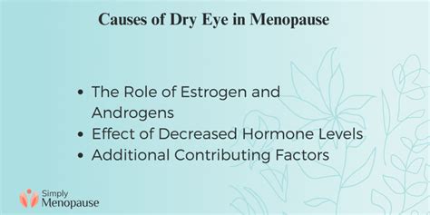 Navigating Dry Eyes During Menopause: Causes and Solutions