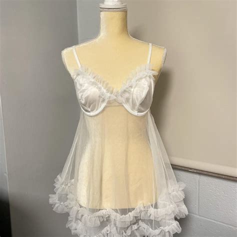 ON HOLDStunning White Babydoll Lingerie Top With Depop