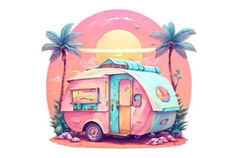 Retro Design a Caravan Graphic by hinaanayat4545 · Creative Fabrica