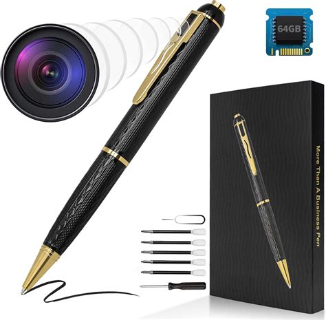 Sirgawain Mini Spy Camera Hidden Camera Pen 1080p