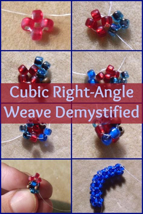 How To Cubic Right Angle Weave The Right Way With Images Seed Bead