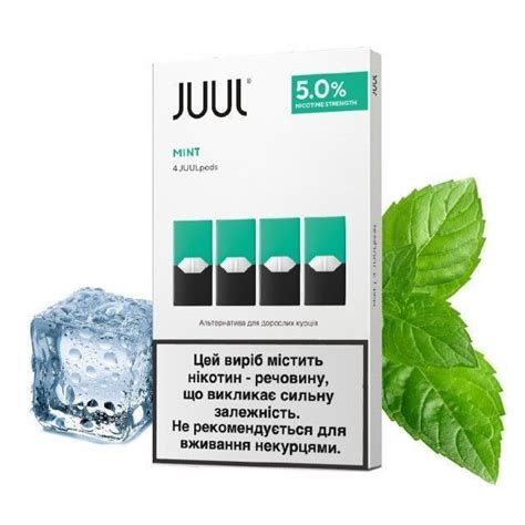 Menthol 5 JUUL Pods 0 7 Ml 4 Pack With 5 Nicotine Mint Original