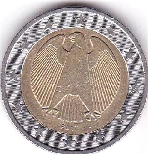 2 EUROS ALLEMAGNE 2017 Atelier J Type B Aigle Impériale EUR 2