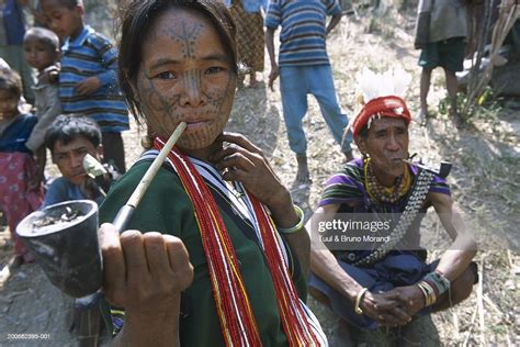 Myanmar Chin Province People Of Chin Ethnic Group Including Children