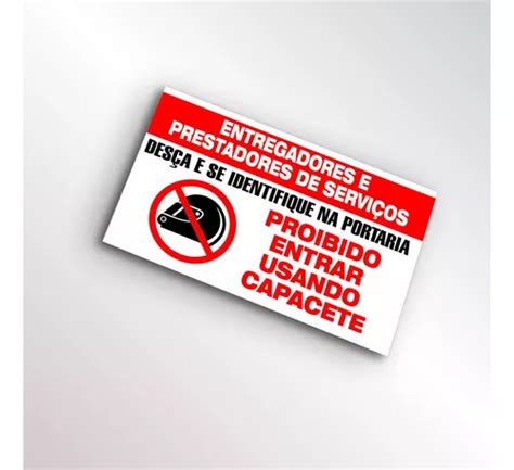 Placa Para Entregadores E Prestadores De Serviço P 25x15cm MercadoLivre