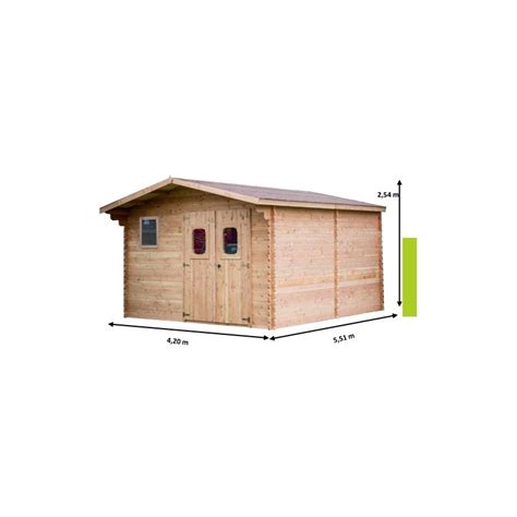 Abri De Jardin Habrita En Bois Douglas Massif M