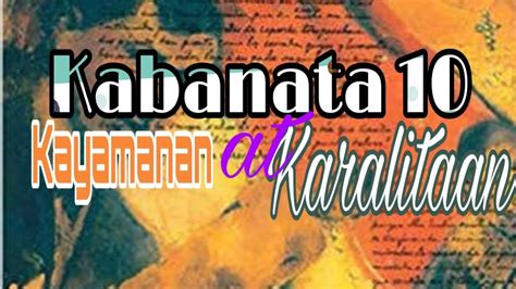 El Filibusterismo Kabanata 10 Kayamanan At Karalitaan Youtube