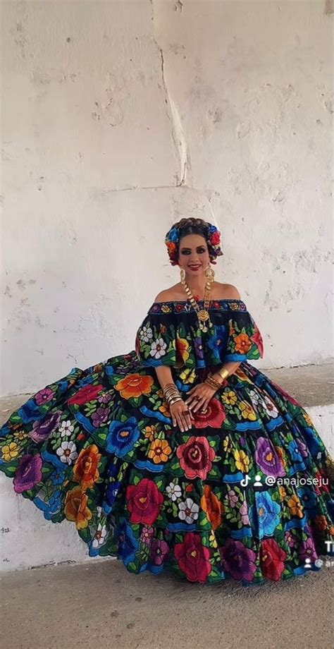 Vestido De Chiapaneca En 2023 Vestidos Regionales Guelaguetza