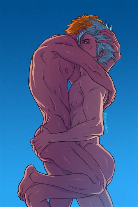 Rule 34 2boys Bleach Gay Grimmjow Jaegerjaquez Ichigo Kurosaki Male Malemale Male Only