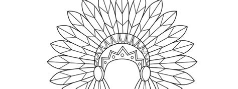 Indian Headdress Template – Large