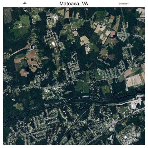 Aerial Photography Map of Matoaca, VA Virginia