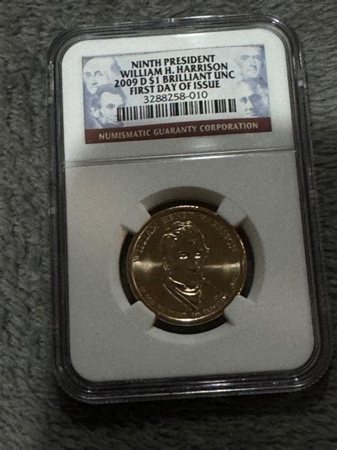 William Harrison Ngc Brillant Uncirculated First Day Issue