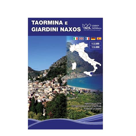 Taormina Giardini Naxos Carta tematica di città scala 1 3 500 1 5 000