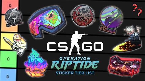 Csgo Operation Riptide Sticker Tier List Youtube