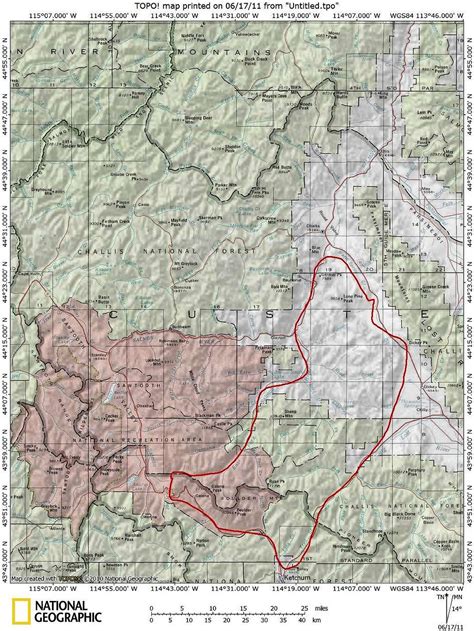 Boulder Mountains Map : Photos, Diagrams & Topos : SummitPost