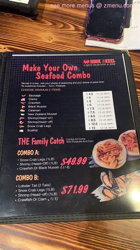 Online Menu Of Hook And Reel Cajun Seafood And Bar Restaurant Orlando