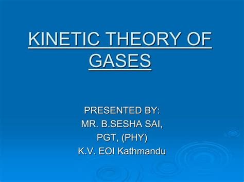 Class Xii Physics Chapter 13 Kinetic Theory Of Gases And Radiation