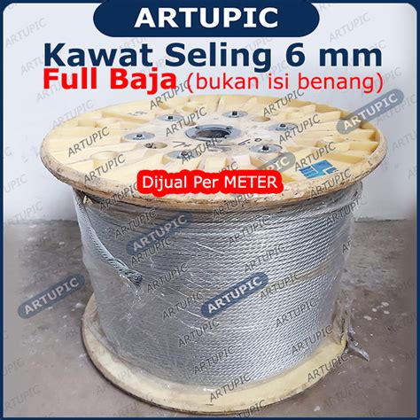 Kawat Seling 6 Mm Baja Galvanise