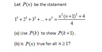 Solved Let P N Be The Statement N N N Chegg